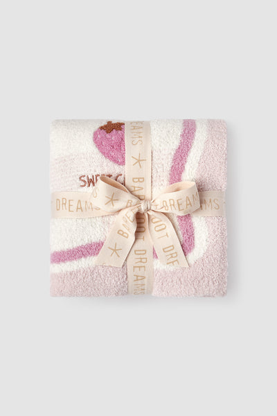 CozyChic® Strawberry Stroller Blanket | Barefoot Dreams®