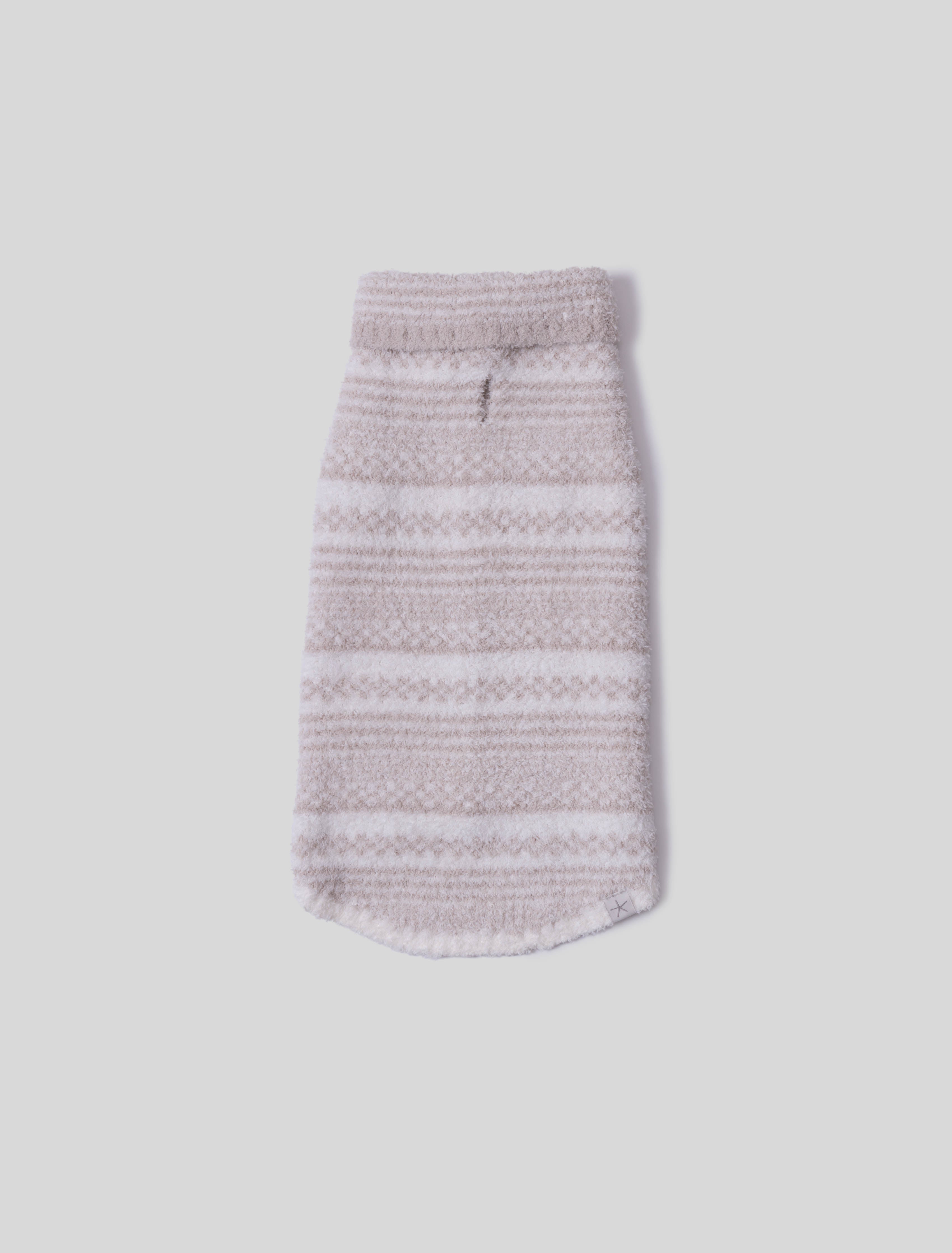 CozyChic® Checkered Stripe Pet Sweater | Barefoot Dreams®