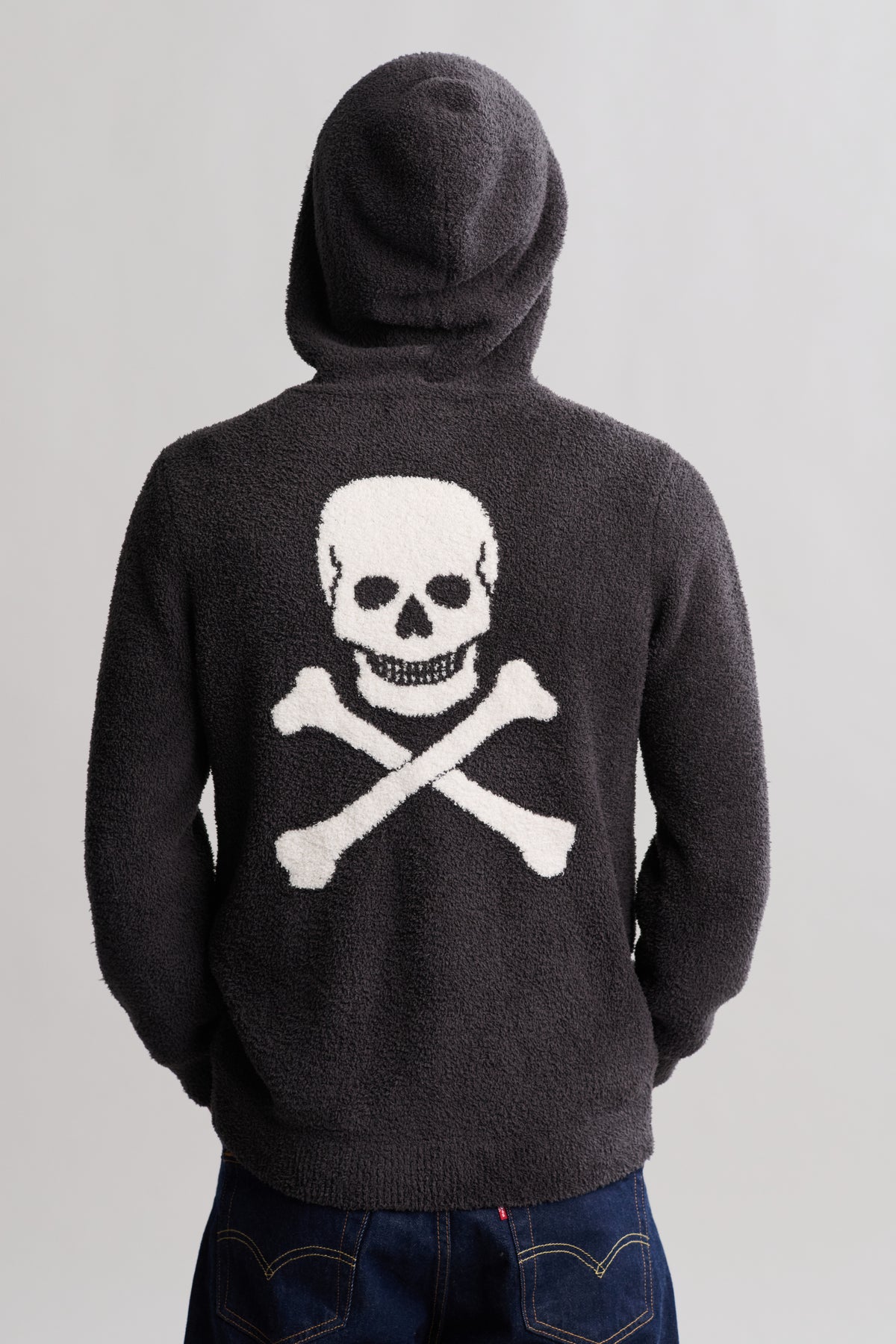 CozyChic® Unisex Skull & Bones Zip Up Hoodie | Barefoot Dreams®
