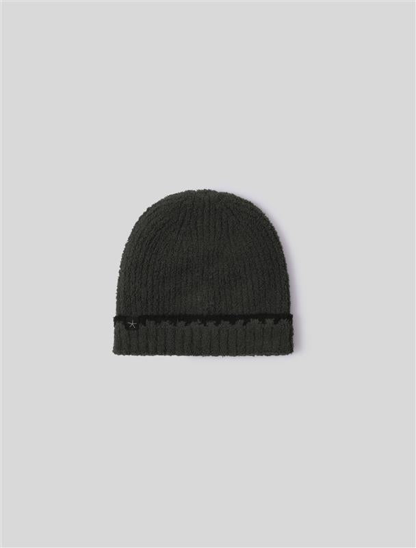 Barefoot Dreams Cozychic Ribbed Blanket Stitch Beanie in Stone #BDWCC25942 NWT D Barefoot Dreams CozyChic Ribbed Blanket Stitch Beanie  main image 2