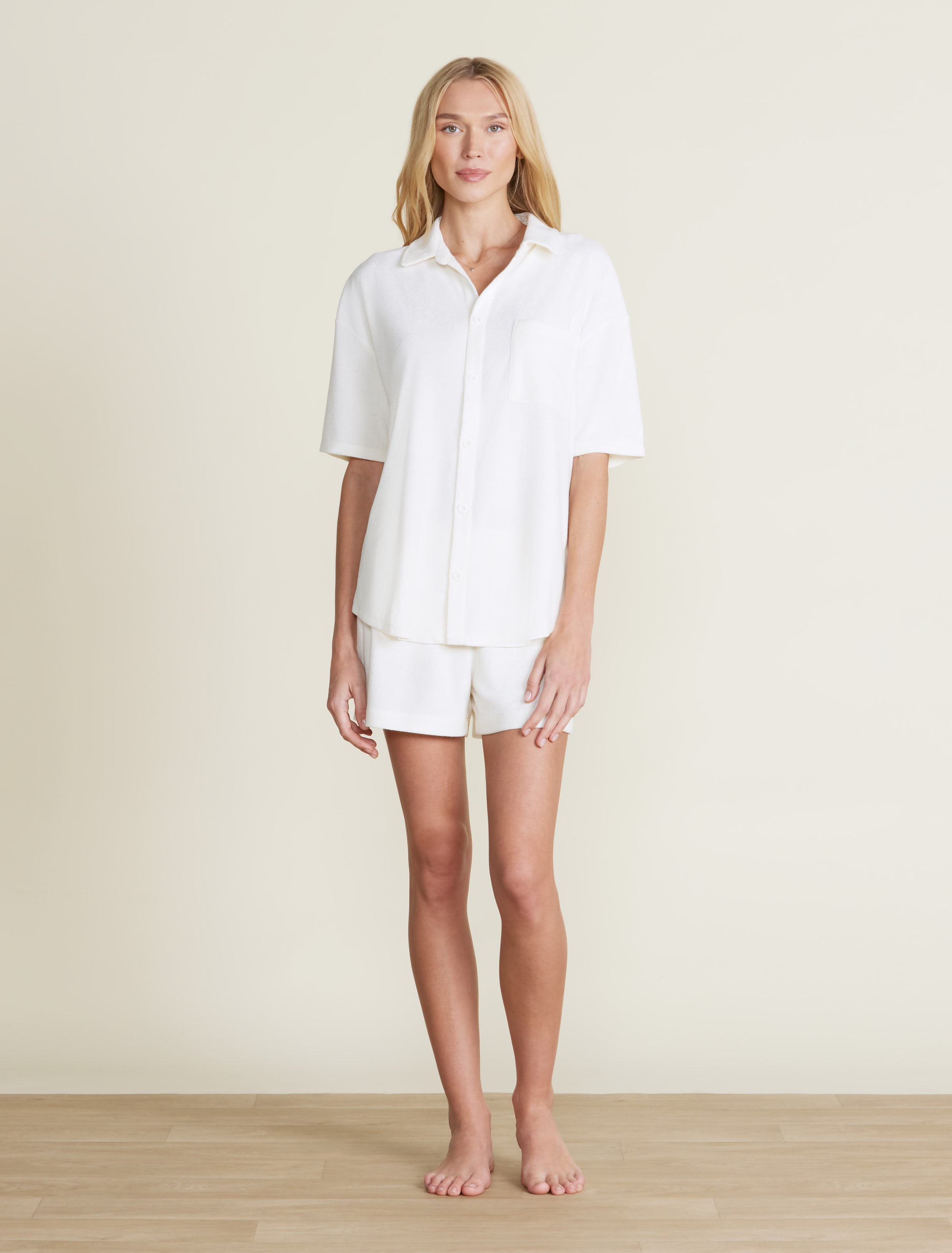 CozyTerry® Button Down Shirt | Barefoot Dreams®