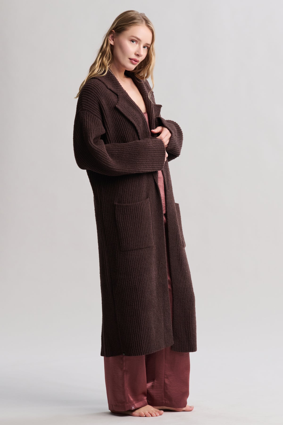 CozyChic® Cotton Rib Long Coat | Barefoot Dreams®