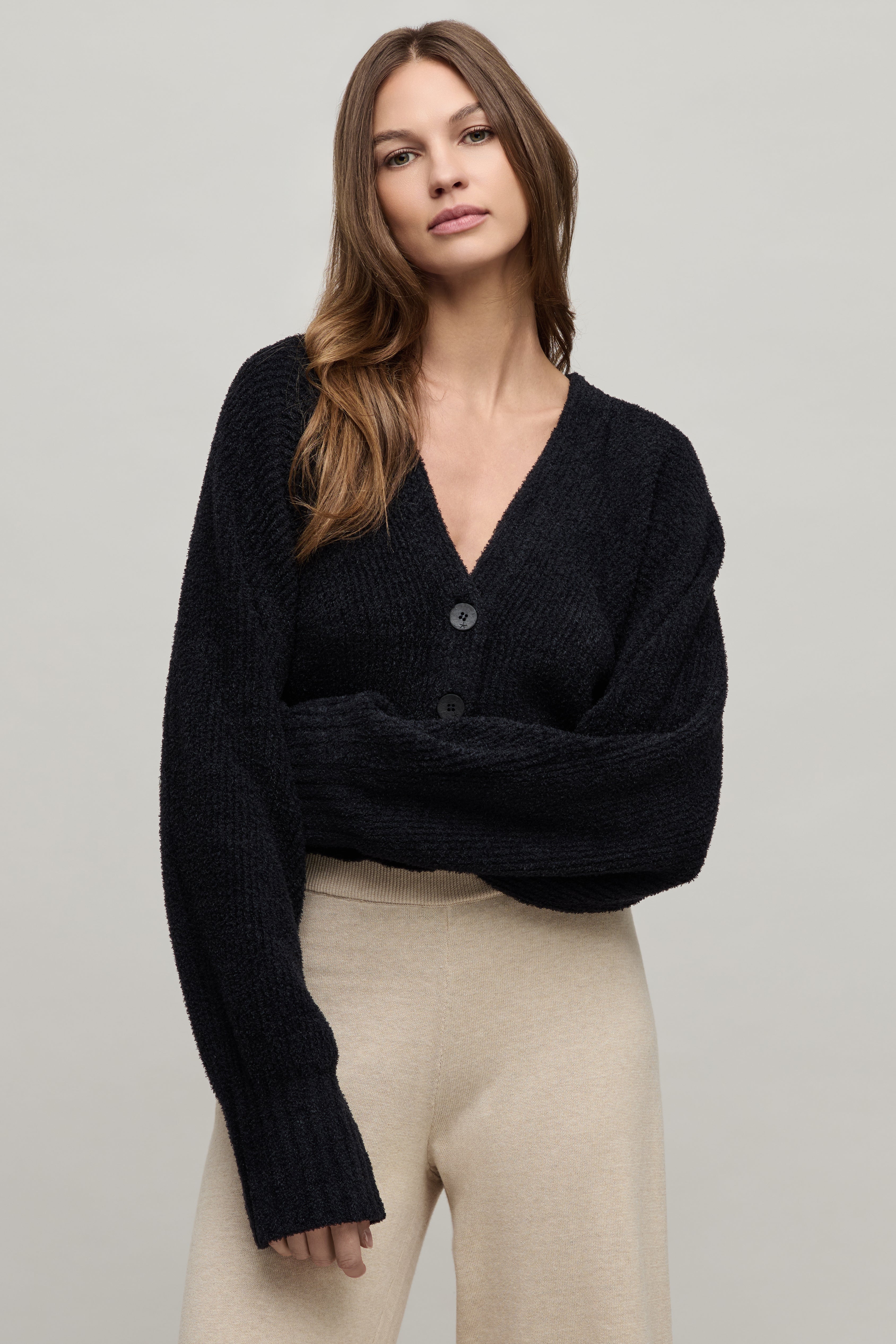 CozyChic Lite® Cotton Ribbed Button Front Cardigan | Barefoot Dreams®