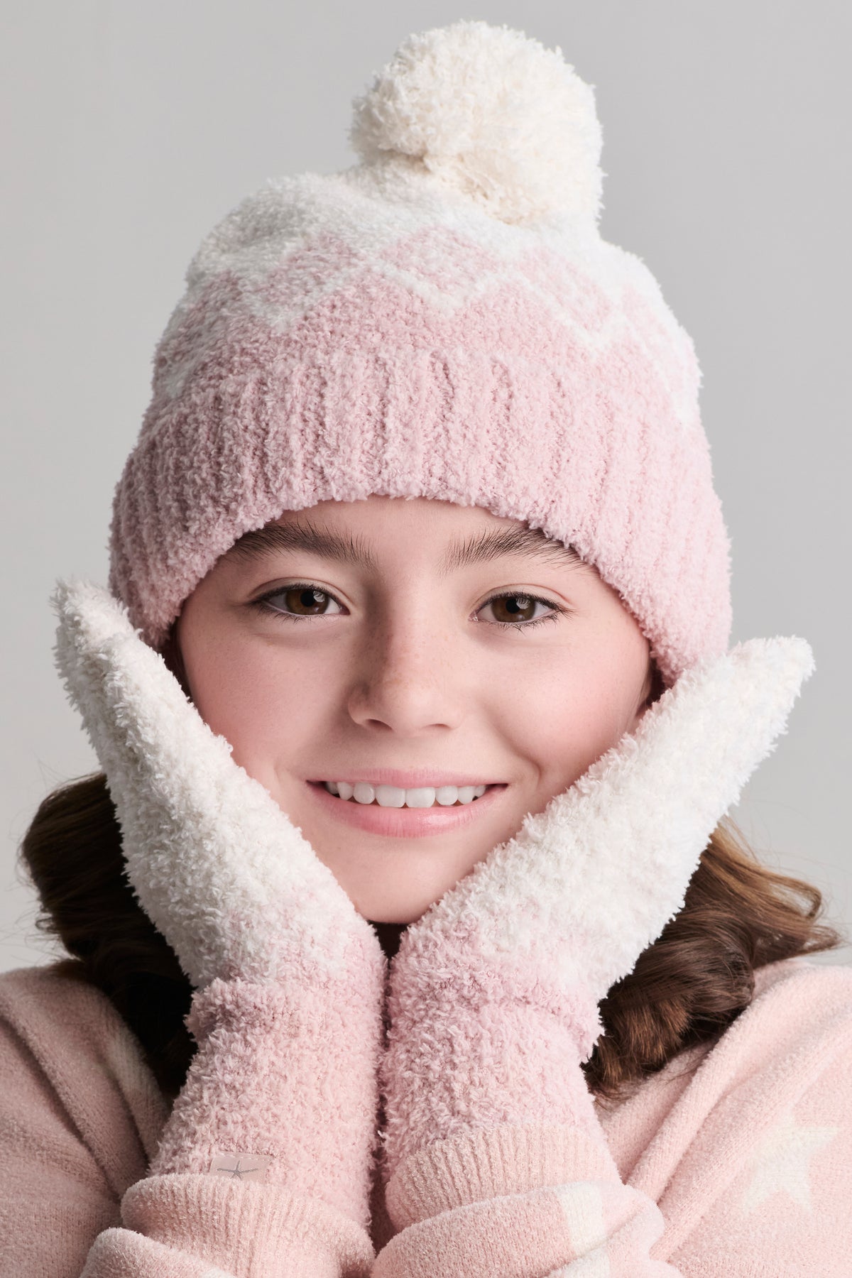 CozyChic® Youth Fair Isle Beanie | Barefoot Dreams® display picture 2