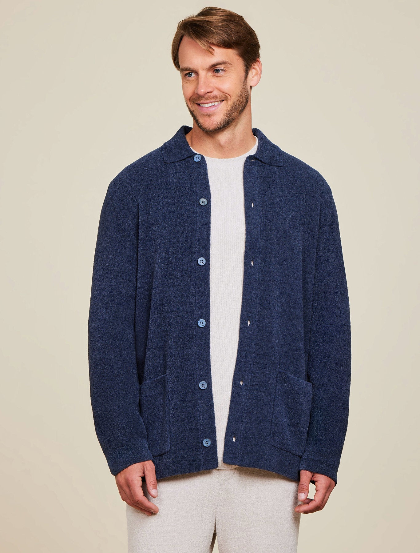 CozyChic Ultra Lite® Men's Button Down Cardigan | Barefoot Dreams®