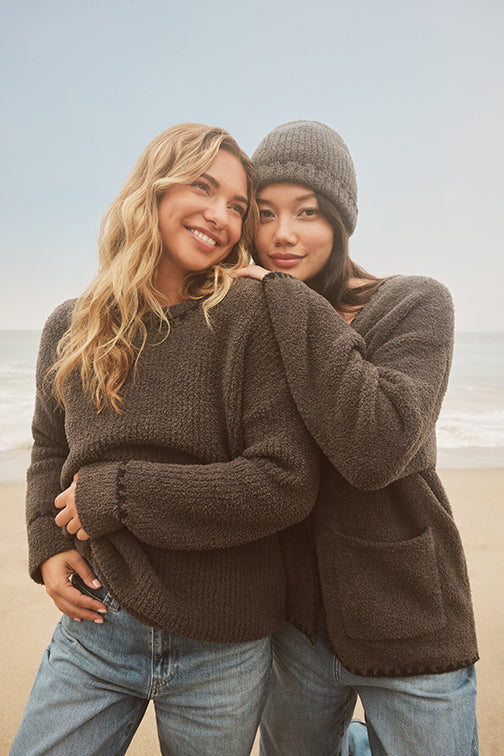 CozyChic Ultra Lite® V Neck Hi-Low Pullover | Barefoot Dreams®