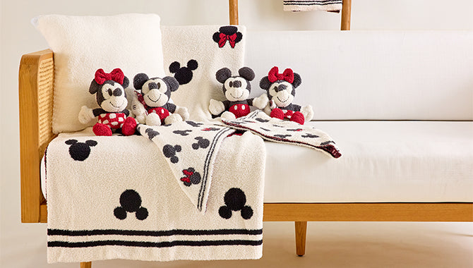 Disney Mickey and Minnie Mouse blankets and buddies
