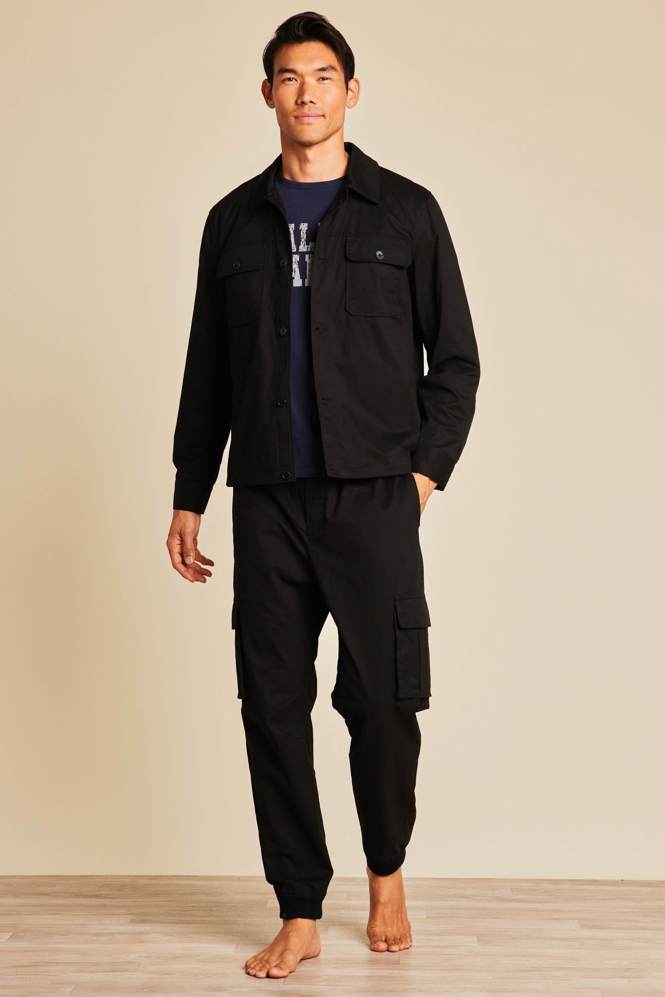 Malibu Collection® Men's Cotton Twill Shirt Jacket | Barefoot Dreams®