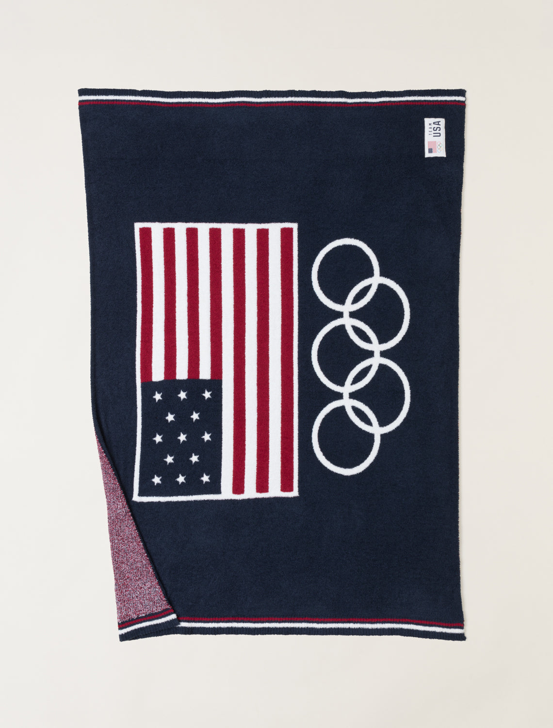 Barefoot Dreams Team USA Flag Olympic Throw - Thumbnail 4